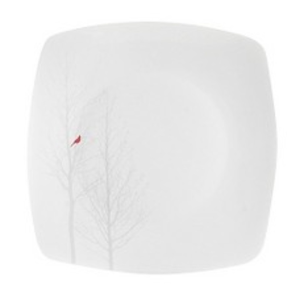 222 Fifth Winter Cardinal Salad Plates Set of 2 - Picture 2 of 2